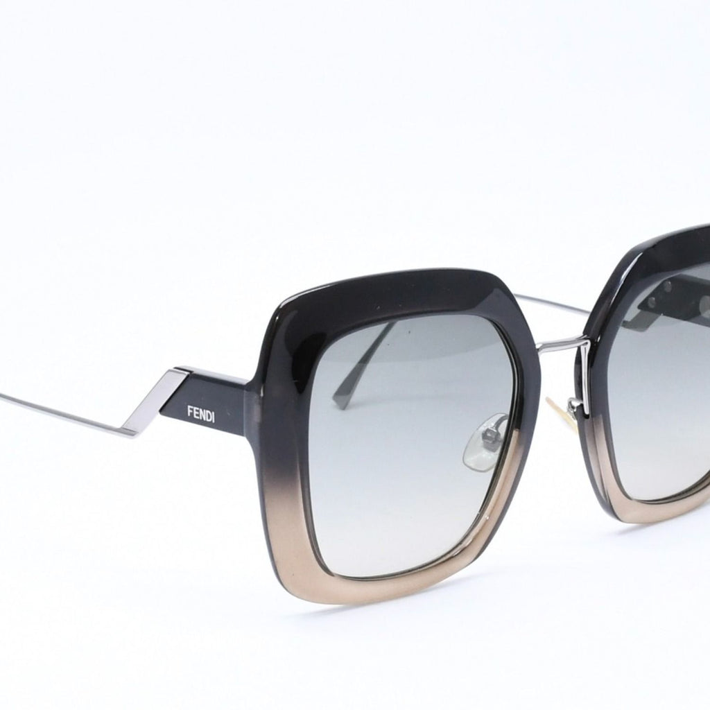 Fendi Sunglasses Eyewear FF Square Black Metal Acetate — view 4