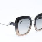 Fendi Sunglasses Eyewear FF Square Black Metal Acetate — view 4