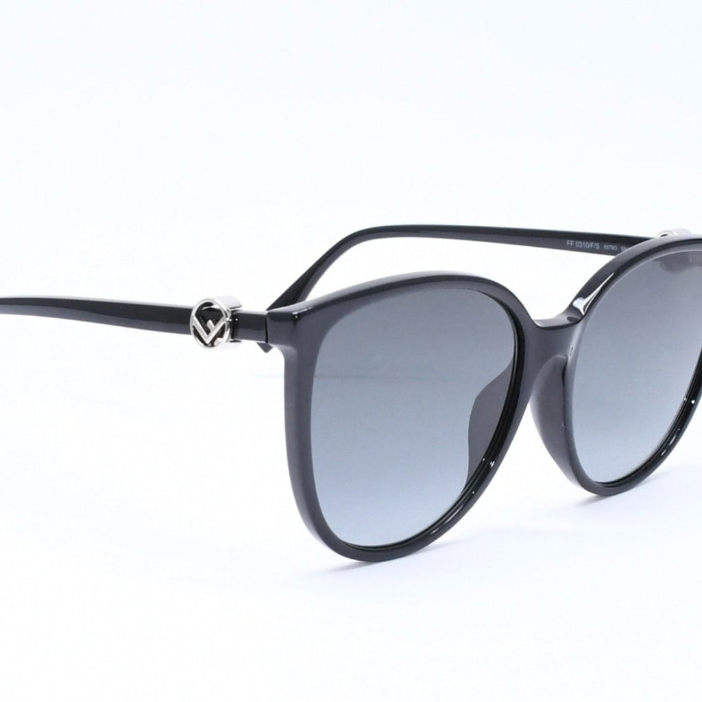 Fendi Sunglasses Eyewear FF Black Silver — view 4