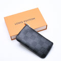 Louis Vuitton Pochette Cles Coin Purse Damier Graphite Canvas Black Gray Silver