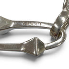 Gucci Chiodo Intertwined Chain Necklace Silver — view 4