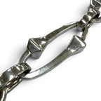 Gucci Chiodo Intertwined Chain Necklace Silver — view 3