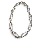 Gucci Chiodo Intertwined Chain Necklace Silver