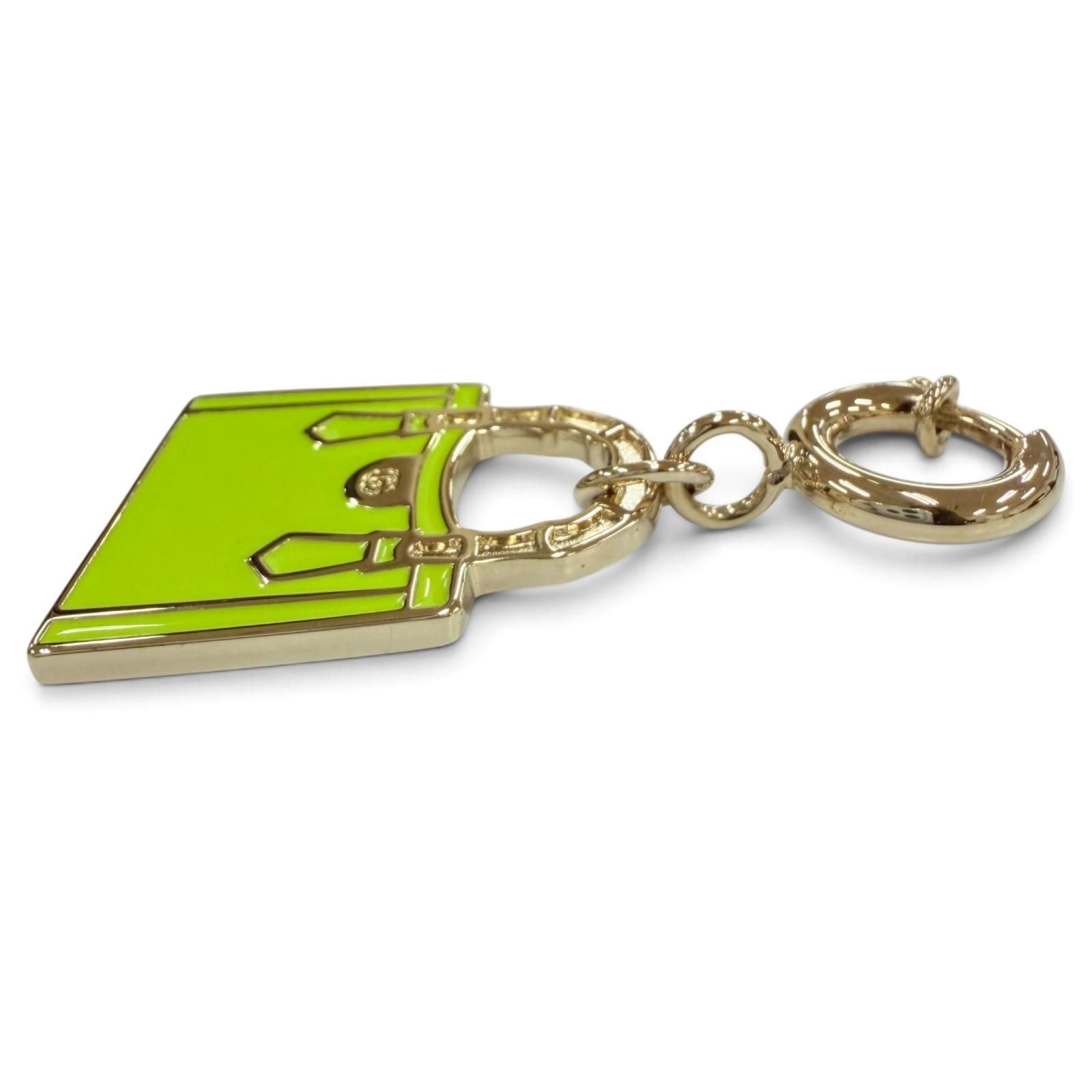 Gucci Bamboo Diana Metal Bag Charm Green Gold — view 4