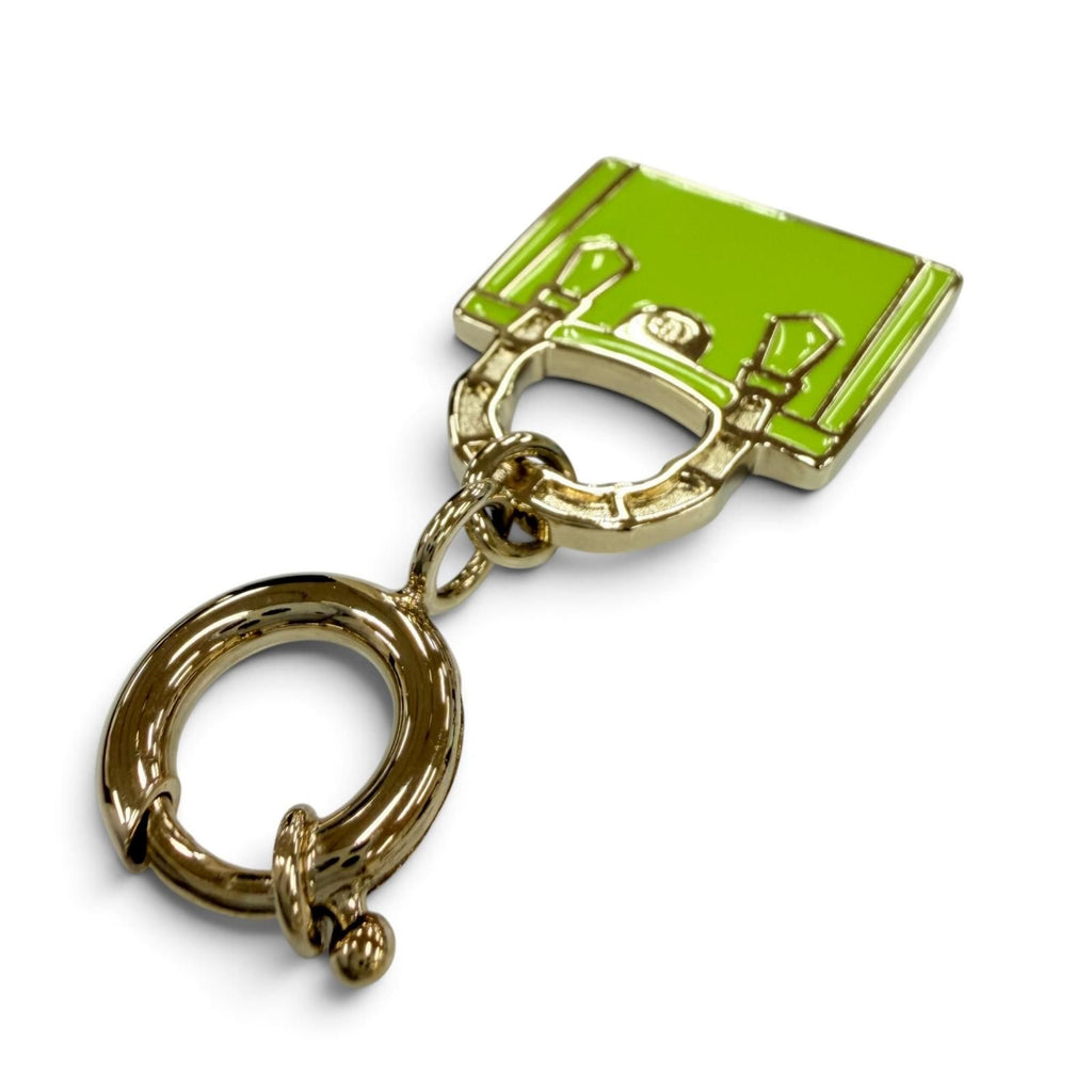 Gucci Bamboo Diana Metal Bag Charm Green Gold — view 6
