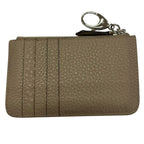 Fendi Fragment Case Mini Wallet Coin Card Holder with Key Ring Roman Leather — view 3