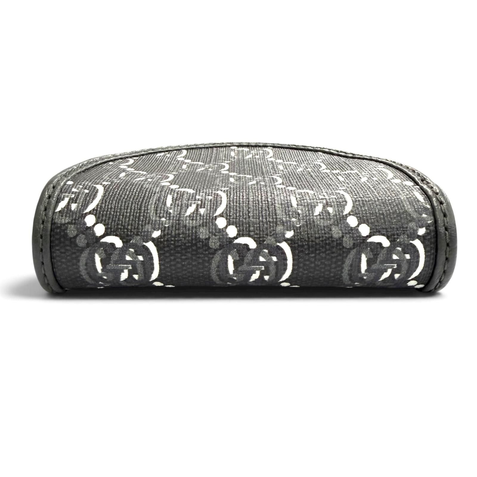 Gucci GG Shadow Air Pods Holder Case Earphones Half Moon Shape Black Silver — view 5