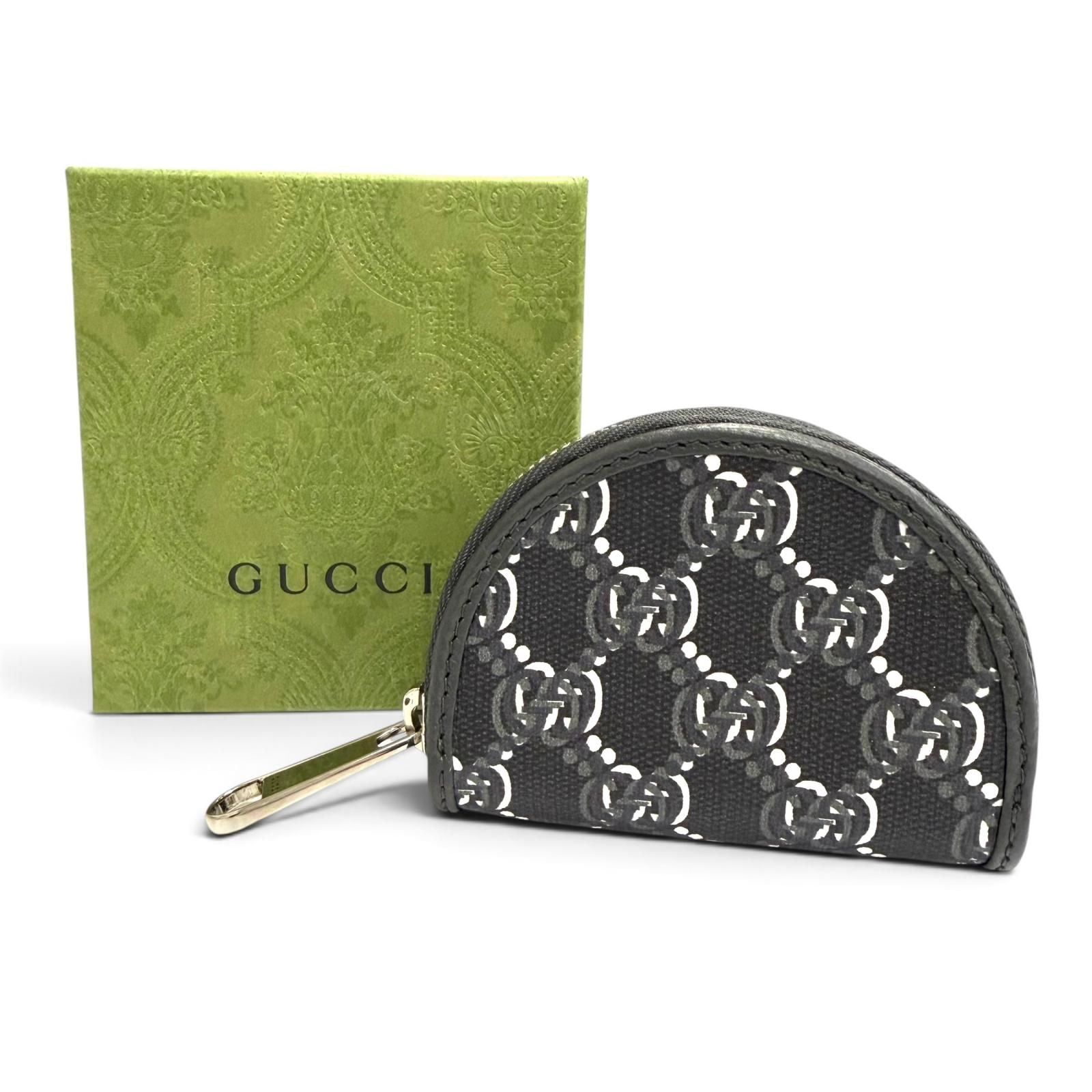 Gucci GG Shadow Air Pods Holder Case Earphones Half Moon Shape Black Silver — view 2