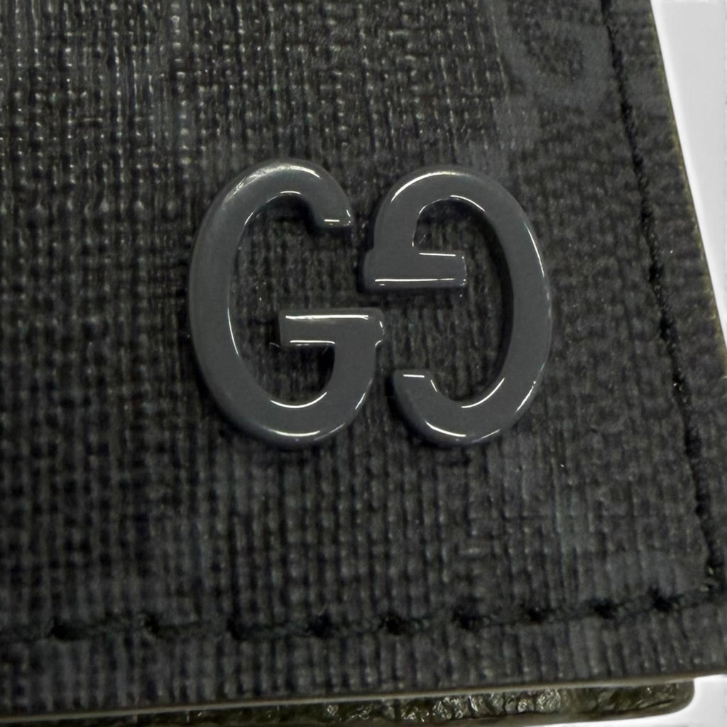 Gucci GG Coin Wallet Supreme Canvas Interlocking G Bifold Gray — view 8