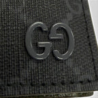 Gucci GG Coin Wallet Supreme Canvas Interlocking G Bifold Gray — view 8