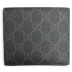 Gucci GG Coin Wallet Supreme Canvas Interlocking G Bifold Gray — view 3