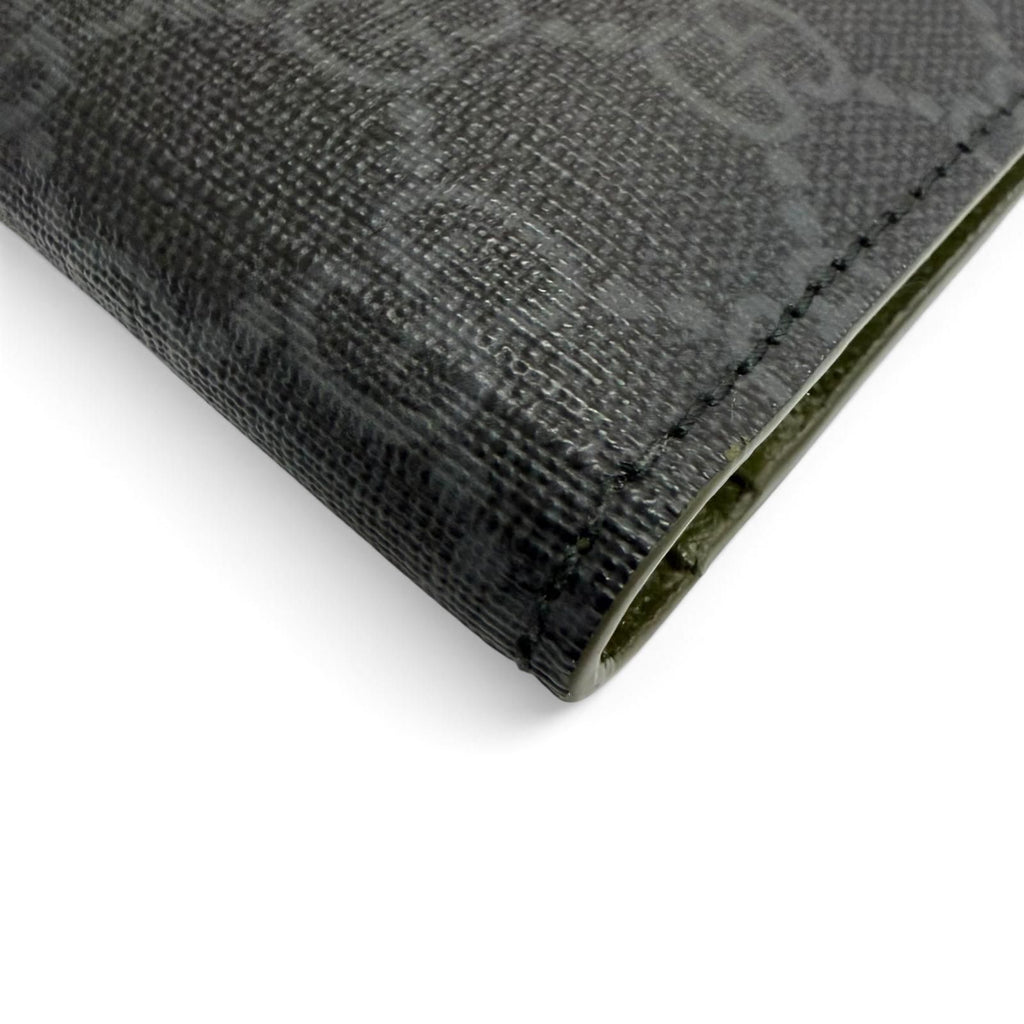 Gucci GG Coin Wallet Supreme Canvas Interlocking G Bifold Gray — view 7
