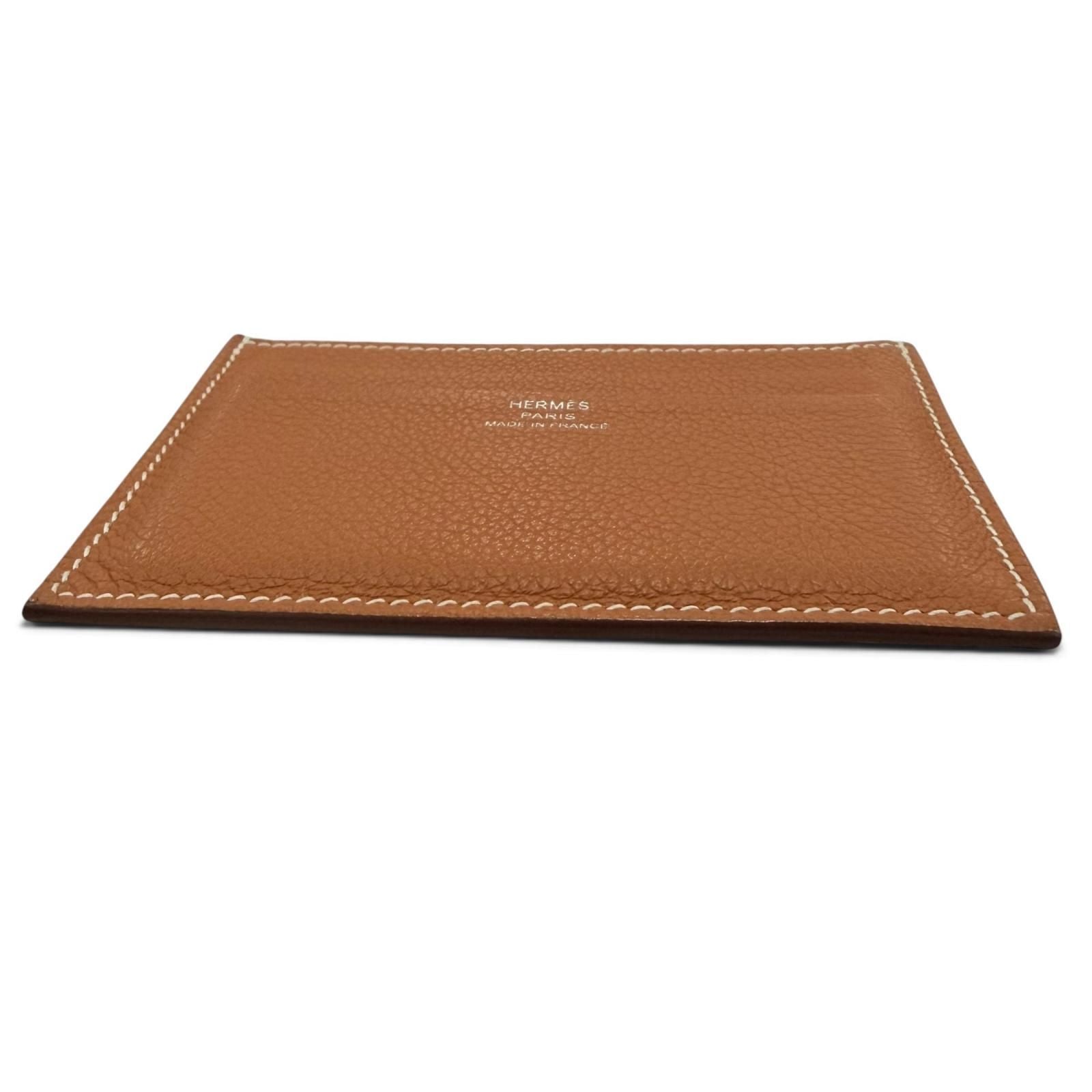 Hermes Citizen Twill Evercolor Gold Card Case — view 4