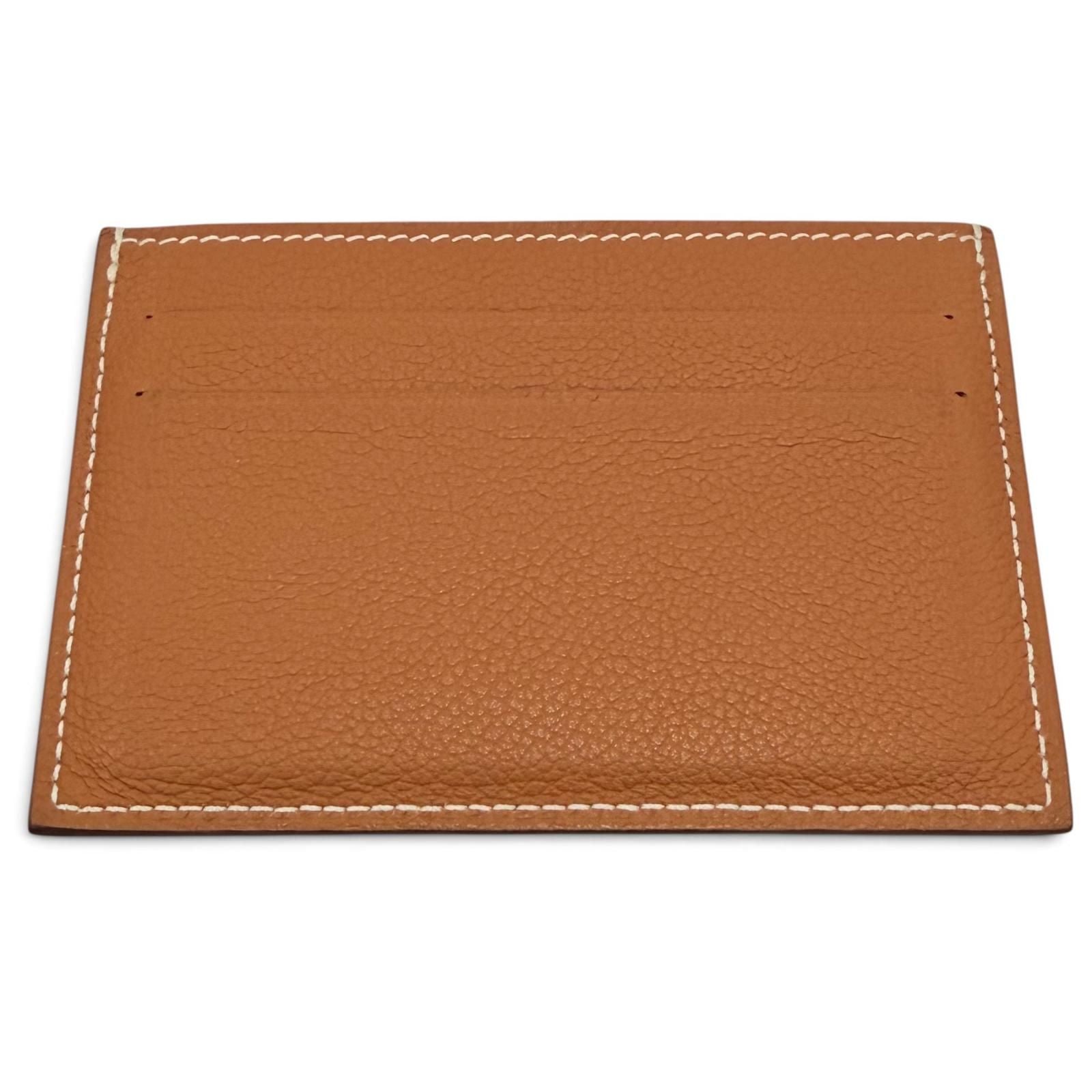 Hermes Citizen Twill Evercolor Gold Card Case — view 3