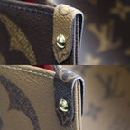 Louis Vuitton On The Go GM Tote Bag Monogram Giant Reverse Brown — view 8