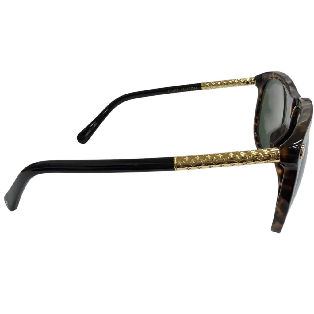 Louis Vuitton Vertigo Sunglasses Brown Green 56 Demo Lens Eyewear — view 5