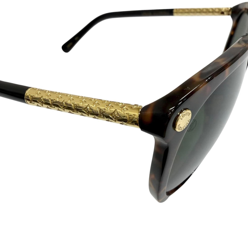Louis Vuitton Vertigo Sunglasses Brown Green 56 Demo Lens Eyewear — view 7