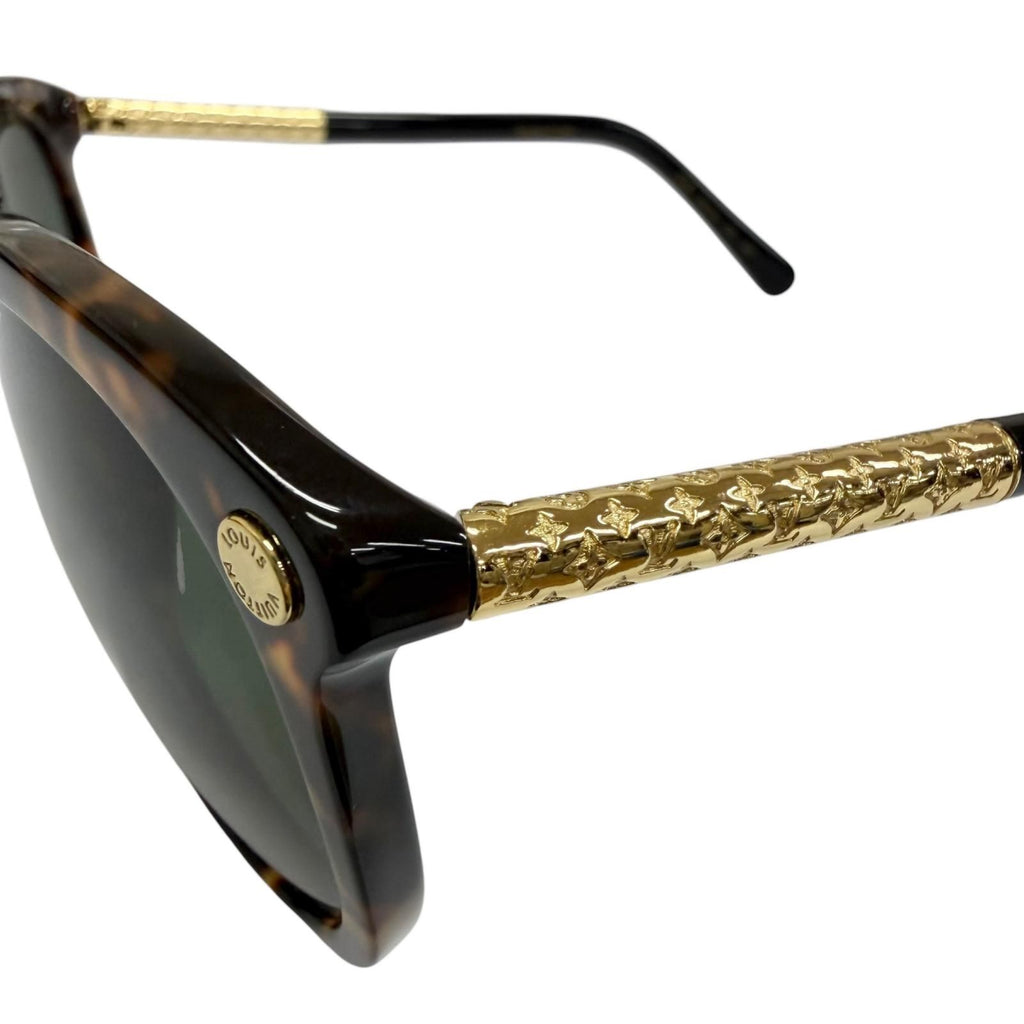 Louis Vuitton Vertigo Sunglasses Brown Green 56 Demo Lens Eyewear — view 6