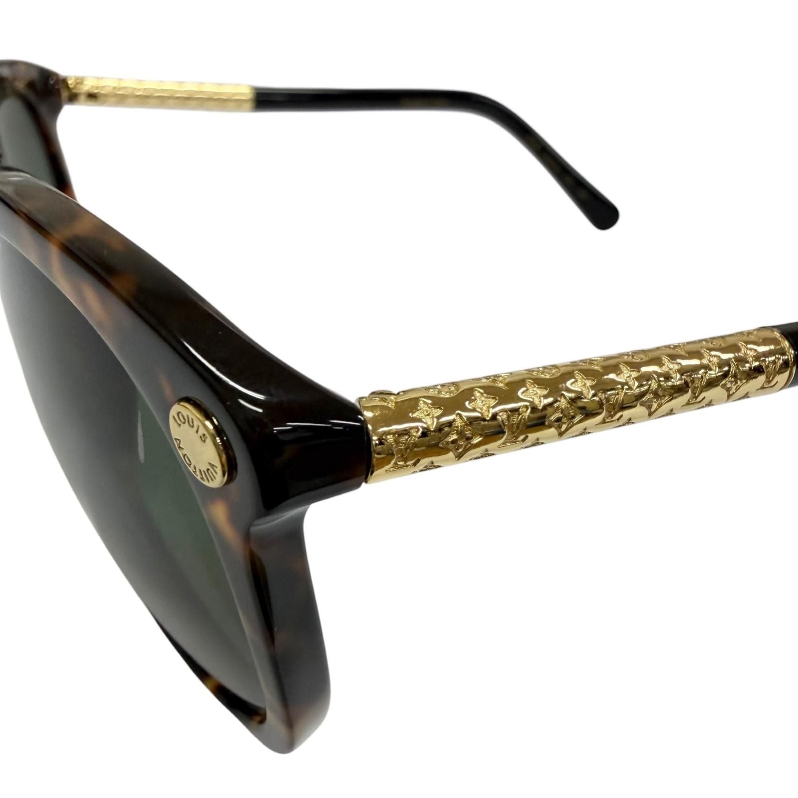 Louis Vuitton Vertigo Sunglasses Brown Green 56 Demo Lens Eyewear — view 6