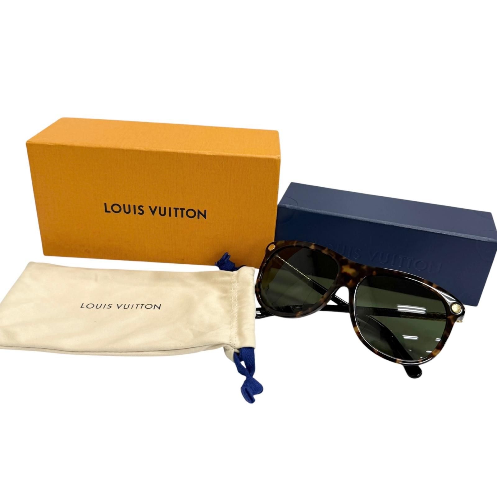 Louis Vuitton Vertigo Sunglasses Brown Green 56 Demo Lens Eyewear — view 2