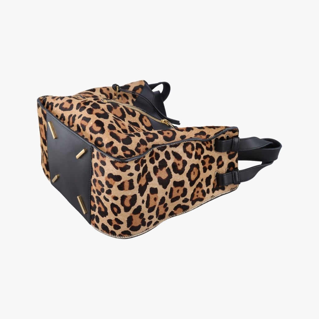 Loewe Hammock Brown Multicolor Calf Hair Shoulder Bag — view 4