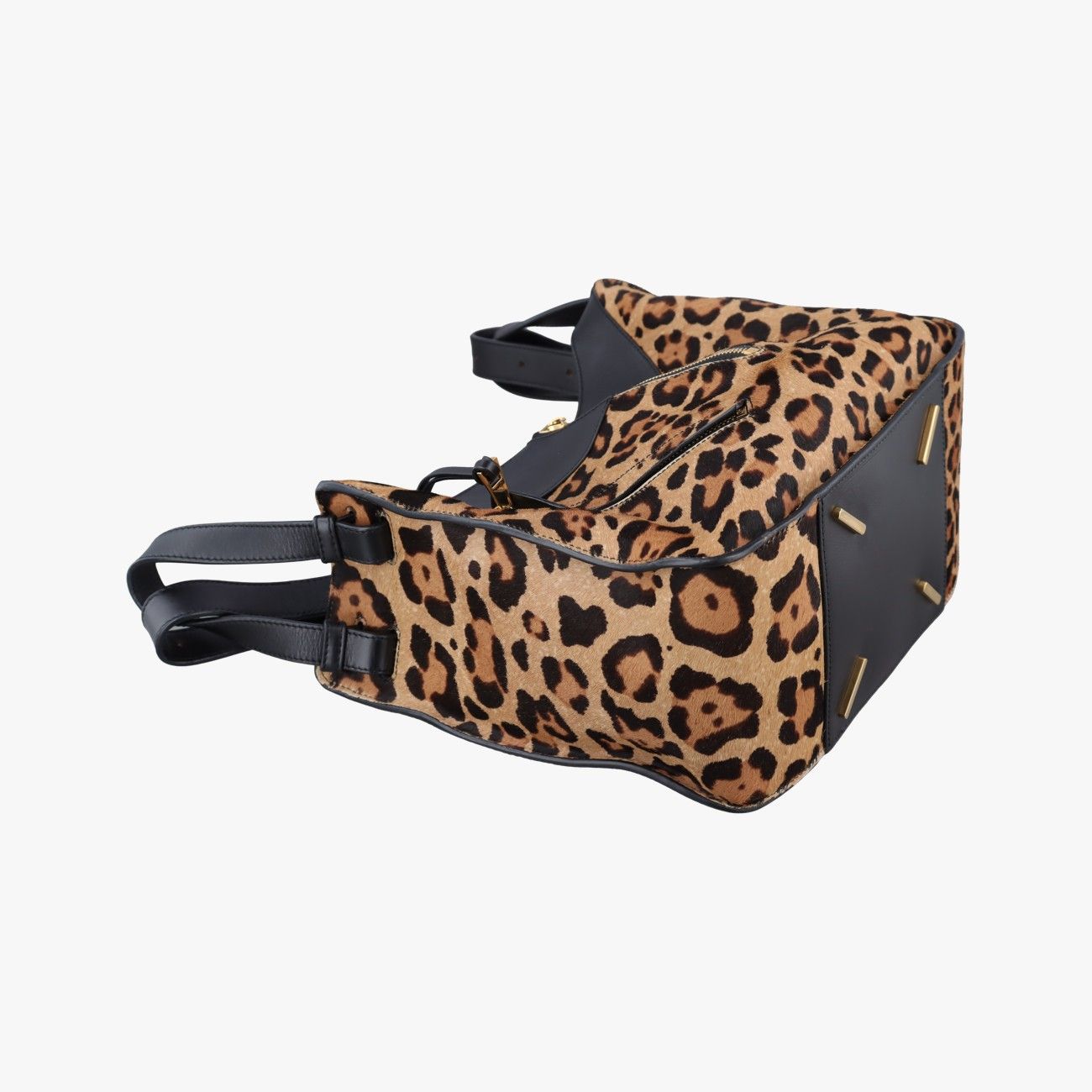 Loewe Hammock Brown Multicolor Calf Hair Shoulder Bag — view 5