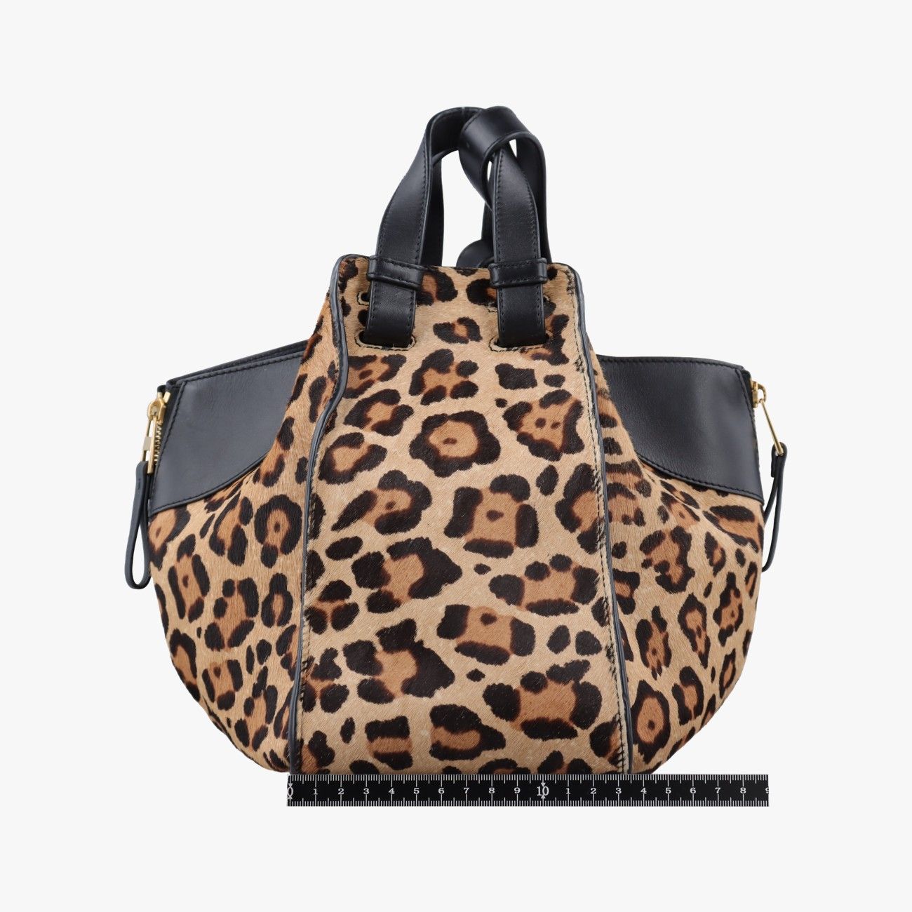 Loewe Hammock Brown Multicolor Calf Hair Shoulder Bag — view 2