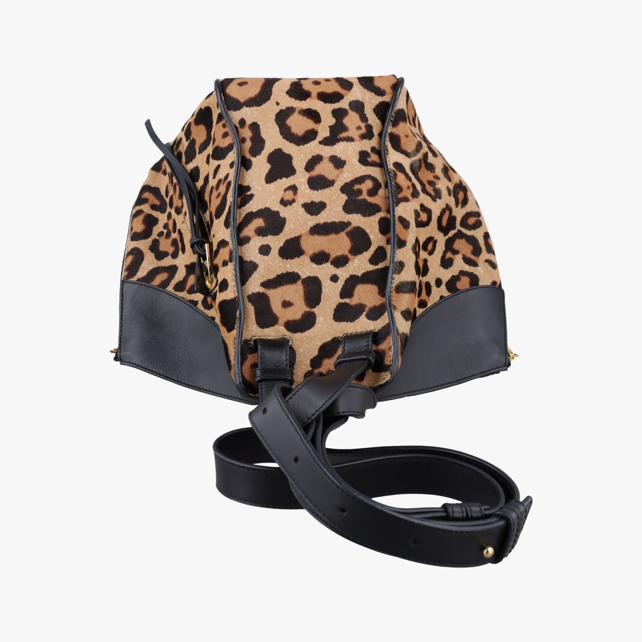 Loewe Hammock Brown Multicolor Calf Hair Shoulder Bag — view 8