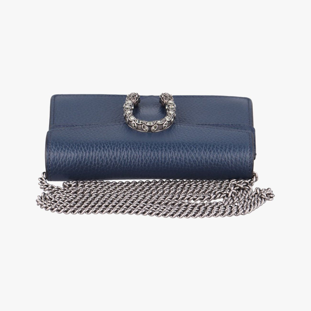 Gucci Dionysus Blue Leather Shoulder Bag — view 8