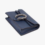 Gucci Dionysus Blue Leather Shoulder Bag — view 4