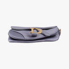 Dior Saddle Purple Silk Shoulder Bag — view 3