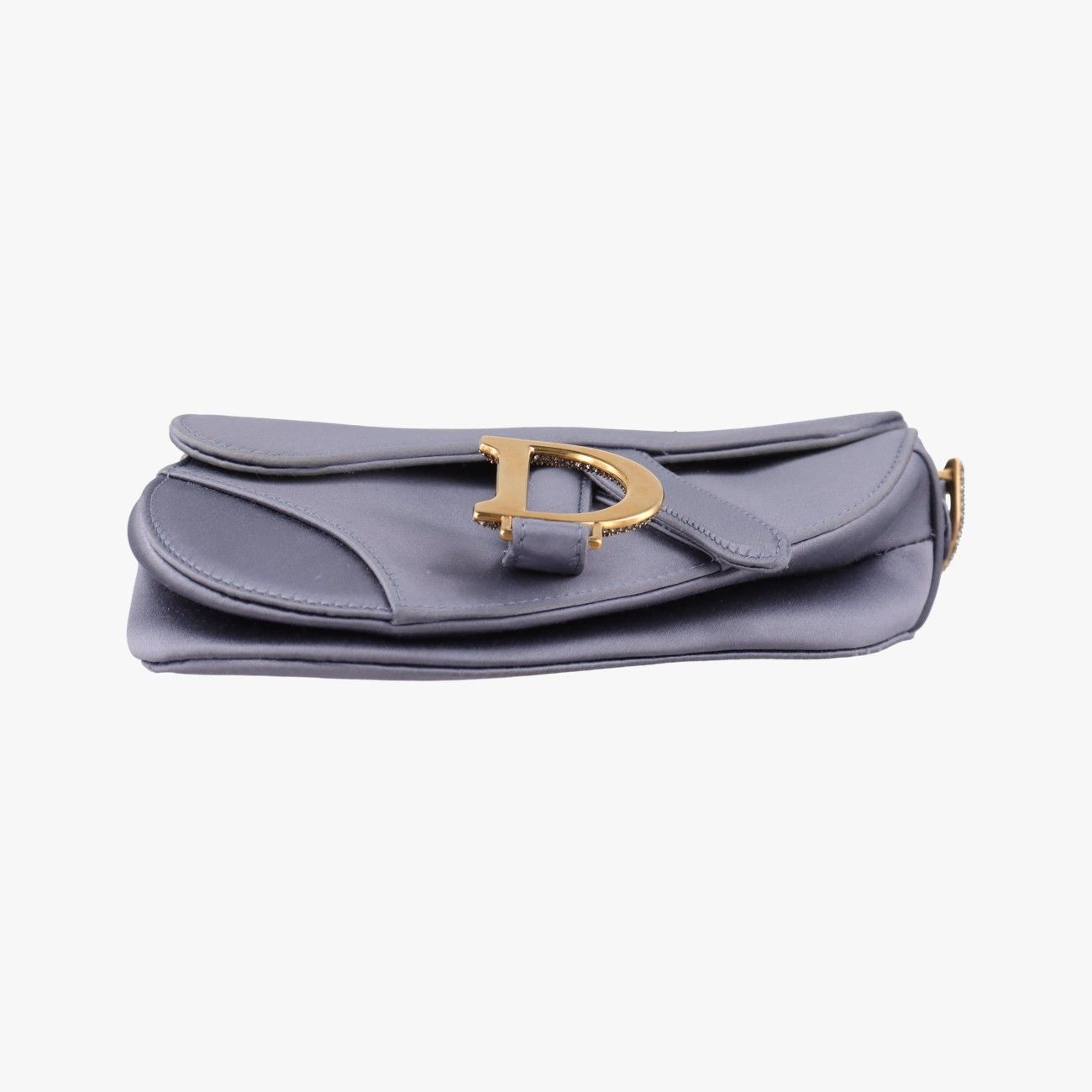 Dior Saddle Purple Silk Shoulder Bag — view 3