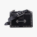 Prada Cahier Black Leather Calf Hair 25