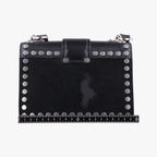 Prada Cahier Black Leather Calf Hair 25 — view 2