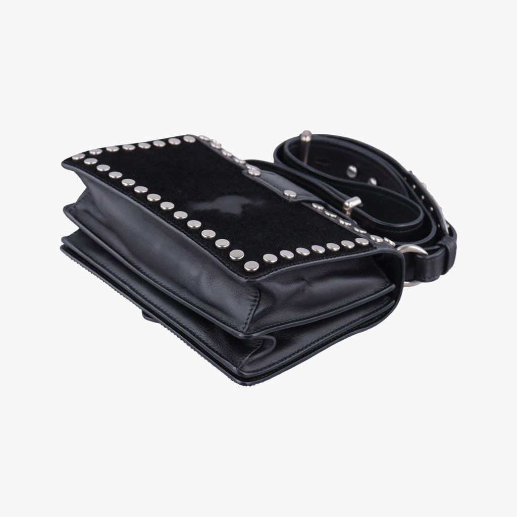 Prada Cahier Black Leather Calf Hair 25 — view 6