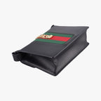 Gucci Sylvie Black Green Red Leather Shoulder Bag — view 7