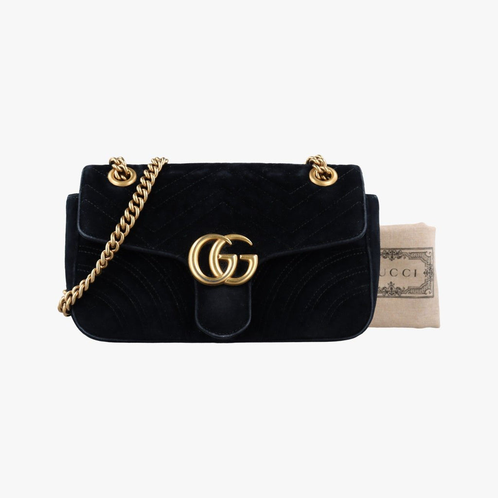 Gucci GG Marmont Black Velour
