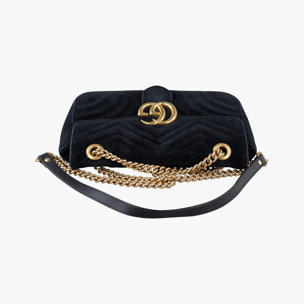 Gucci GG Marmont Black Velour — view 8