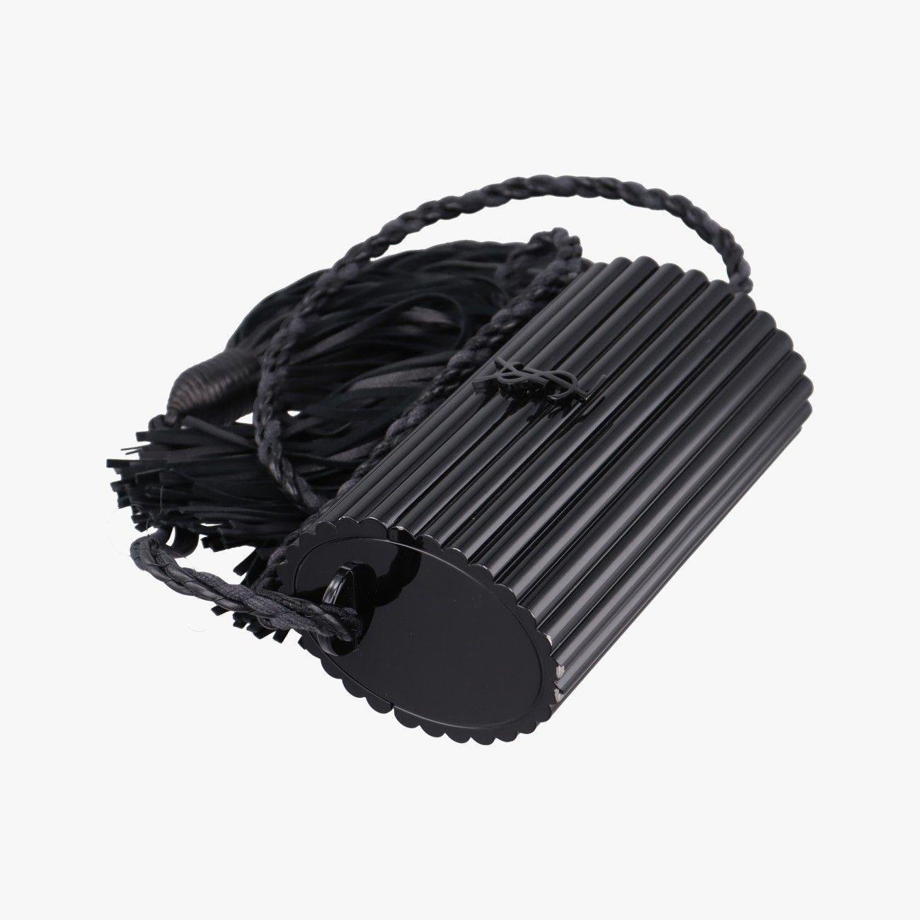 Saint Laurent Fringe Monogram Opium Box Black Plexiglas — view 5