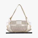 Fendi Zucchino Turnlock Gold Multicolor Canvas Leather — view 2