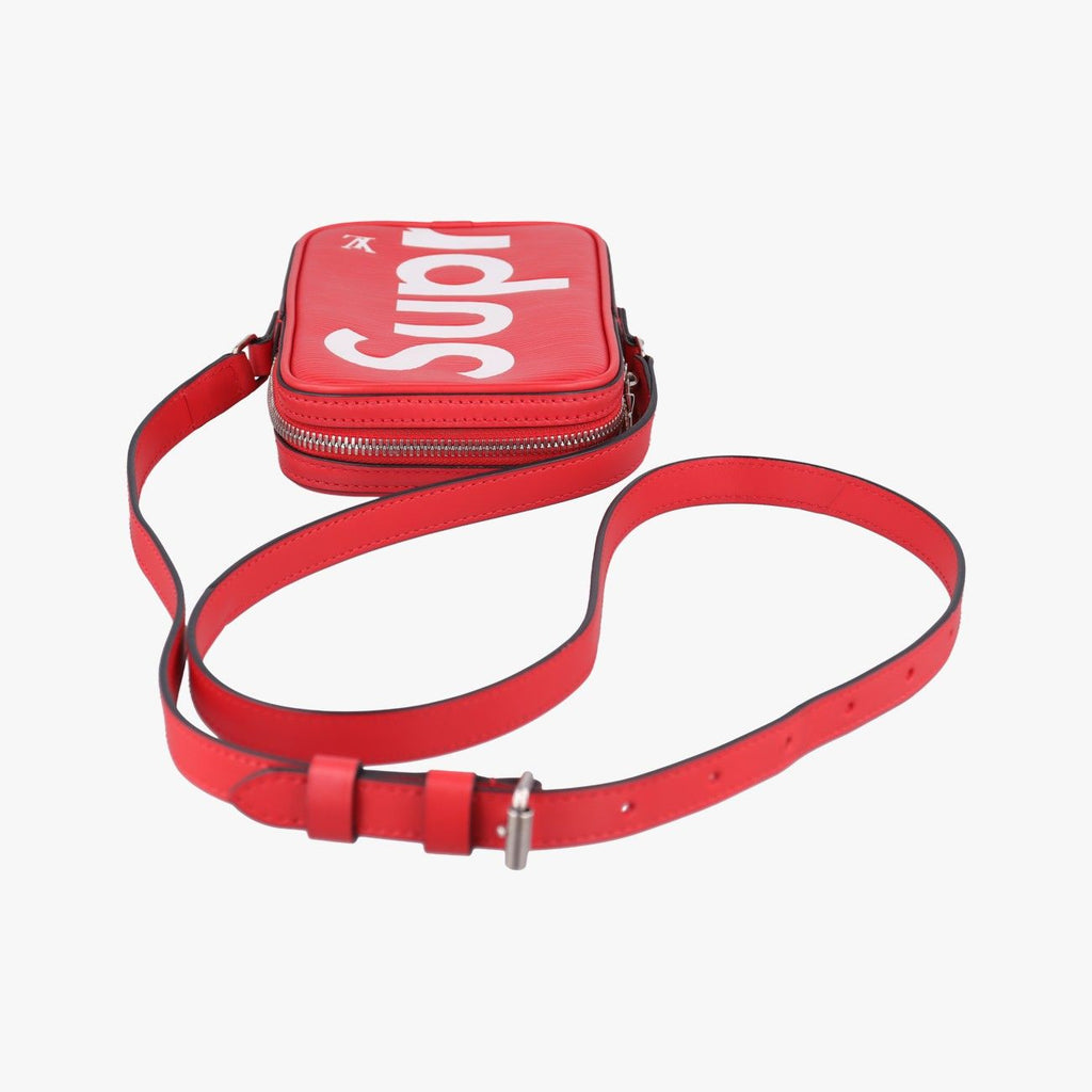 Louis Vuitton Danube Ppm Supreme Collaboration Rouge White Epi Crossbody — view 8