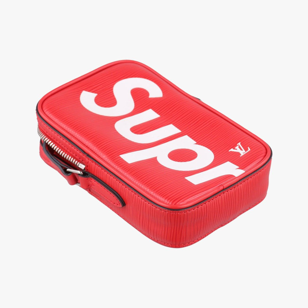Louis Vuitton Danube Ppm Supreme Collaboration Rouge White Epi Crossbody — view 5