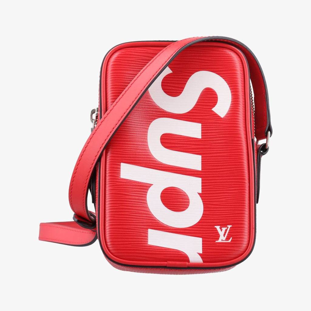 Louis Vuitton Danube Ppm Supreme Collaboration Rouge White Epi Crossbody
