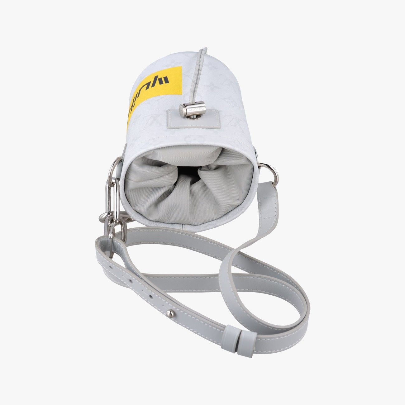 Louis Vuitton Logo Chalk Nano Bag Blanc Monogram Canvas — view 8
