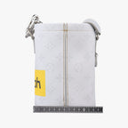 Louis Vuitton Logo Chalk Nano Bag Blanc Monogram Canvas — view 2