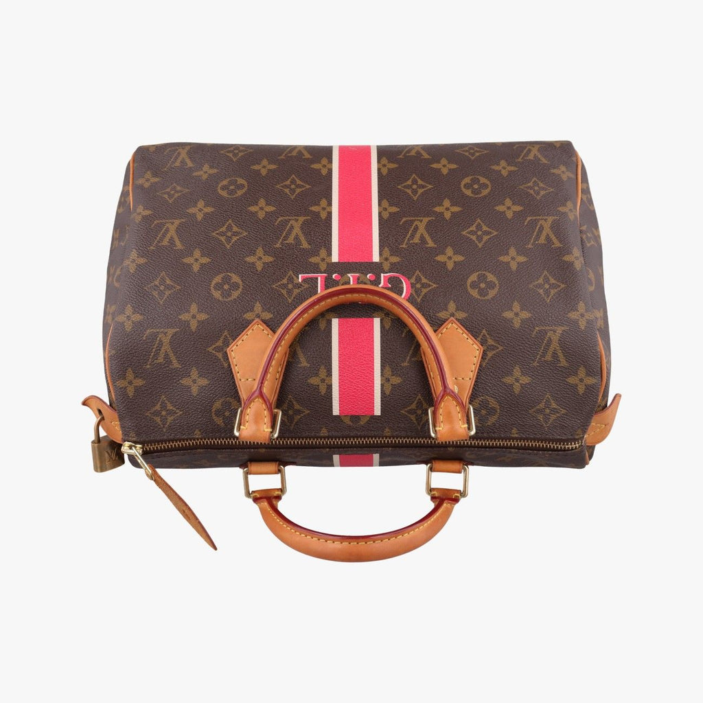 Louis Vuitton Speedy Bandouliere 30 Monogram Brown Multi Canvas Handbag — view 8