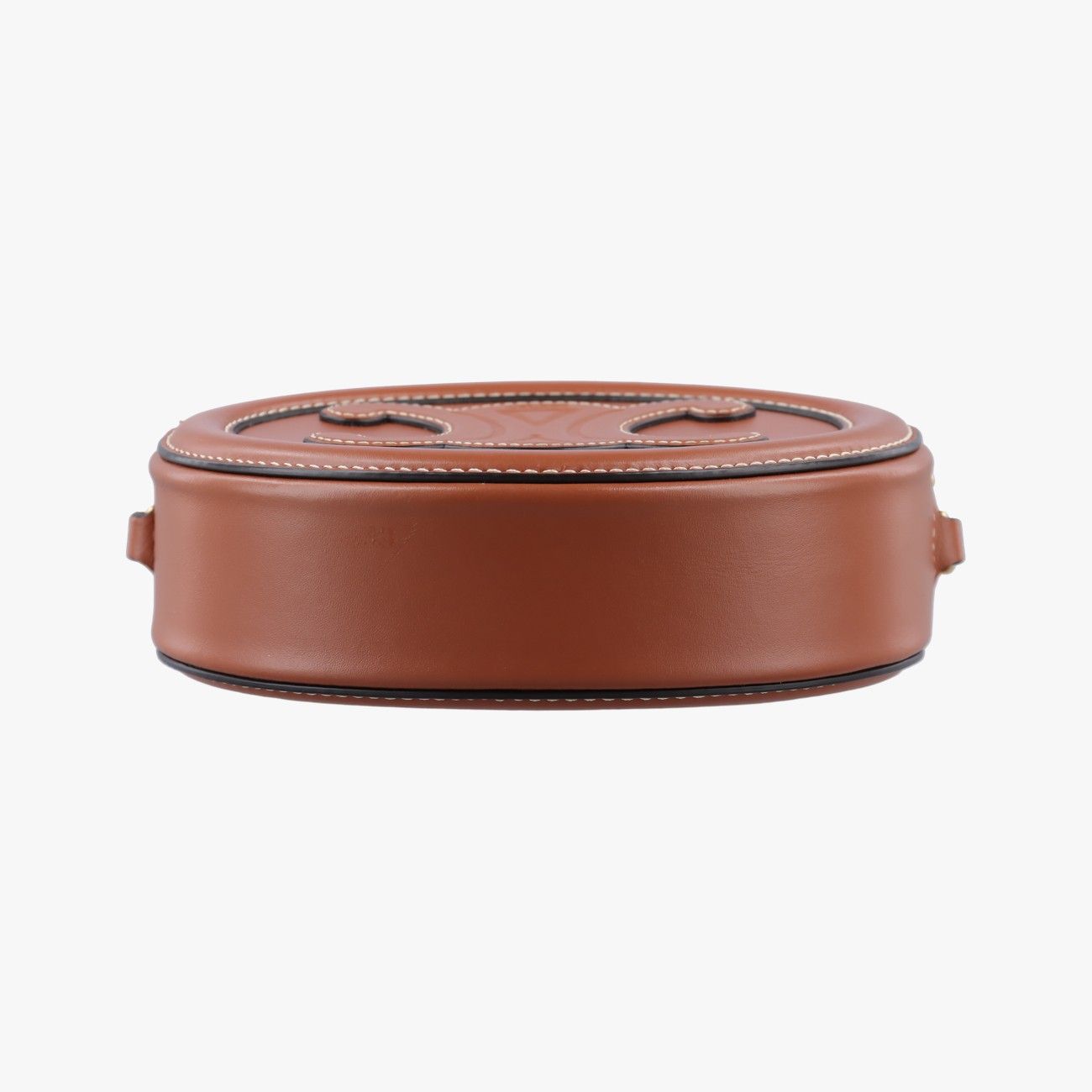 Celine Oval Purse Cuir Triomphe Brown Leather — view 3