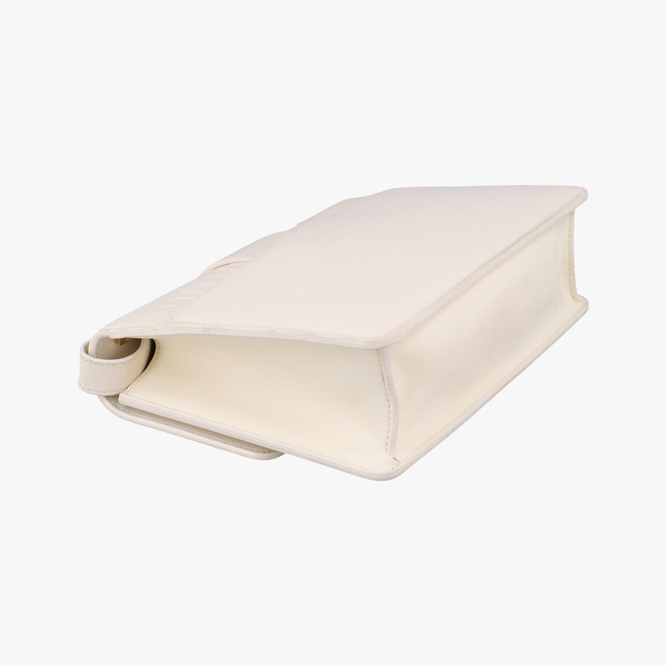 Dior White Leather Shoulder Bag — view 7
