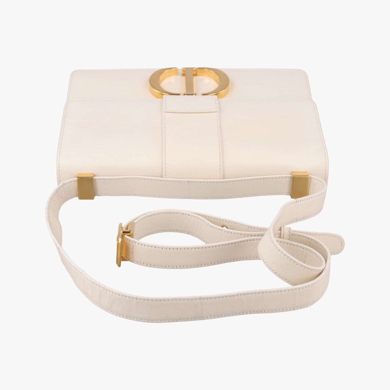 Dior White Leather Shoulder Bag — view 8