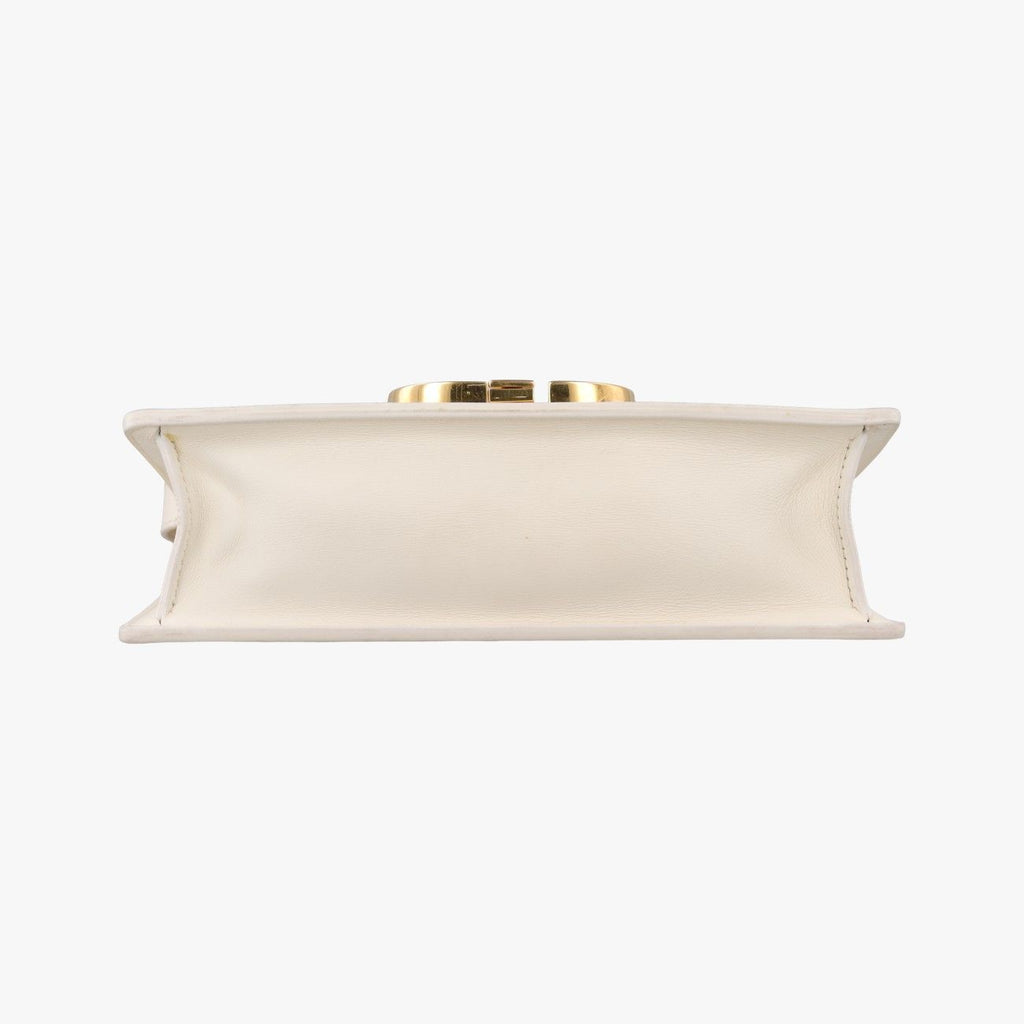 Dior White Leather Shoulder Bag — view 3